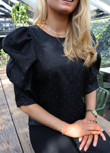 WINNIE BLOUSE - BLACK DIAMOND