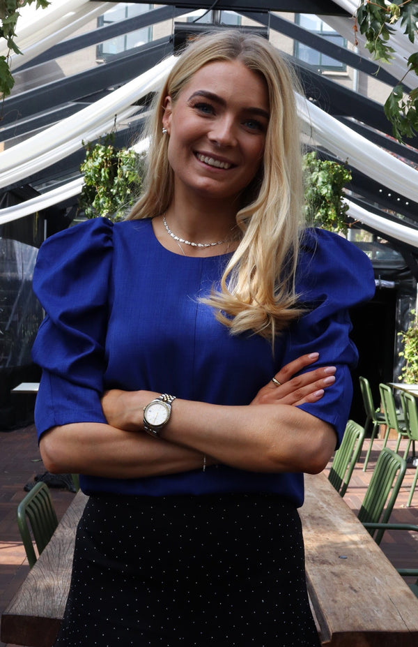 WINNIE BLOUSE - ELECTRIC BLUE