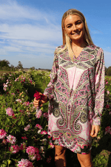 HOPE-LS-TUNIC - PINK SCARF