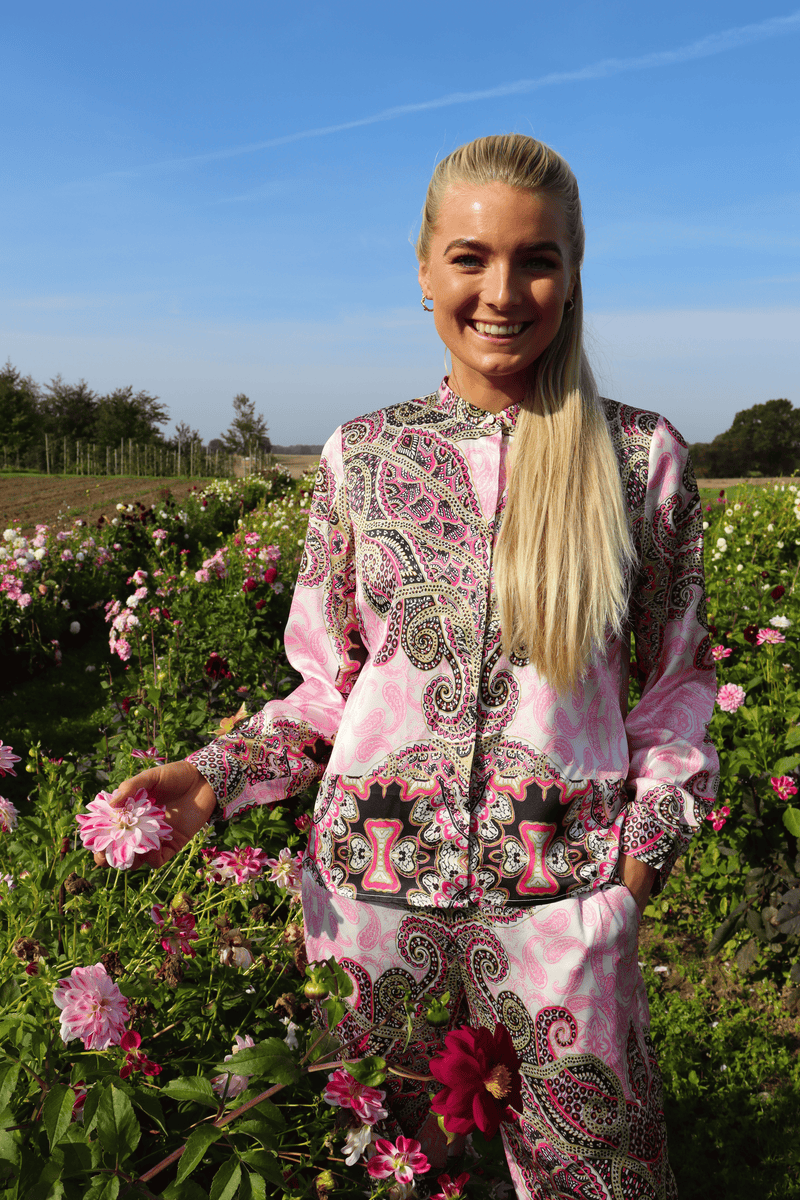 HOPE LS SHIRT - PINK SCARF