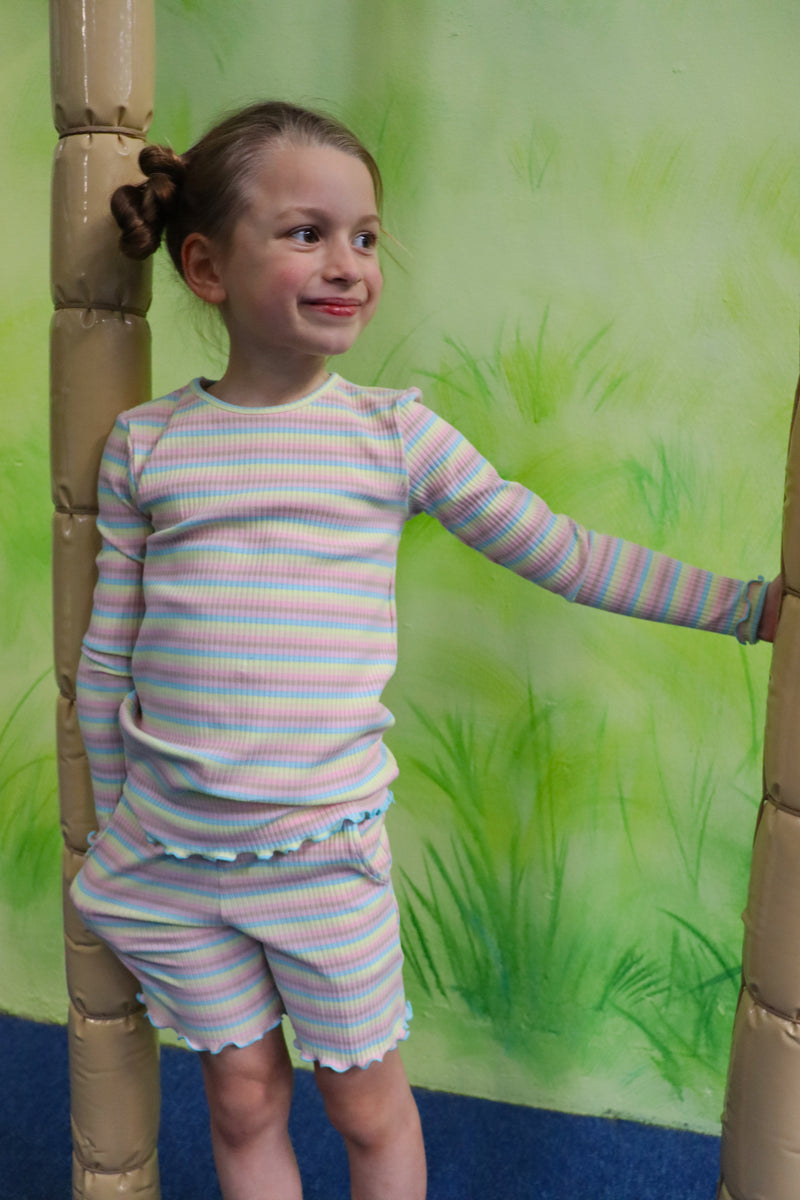 NATALIA-LS-BLOUSE-KIDS - DUSTY MULTICOLOR STRIPE