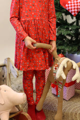 ALMA-LEGGINGS (KIDS) - CANDYCANE RED