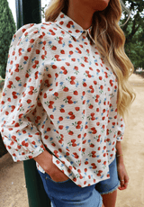 OANNA-BLOUSE - STRAWBERRY