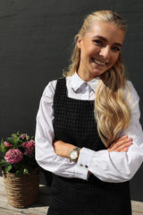 COCO DRESS - Grey Black