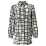 KAREN SHIRT JACKET - CREME BLACK CHECK