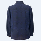 LALA LS SHIRT - NAVY BLACK