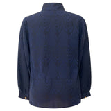 LALA LS SHIRT - NAVY BLACK