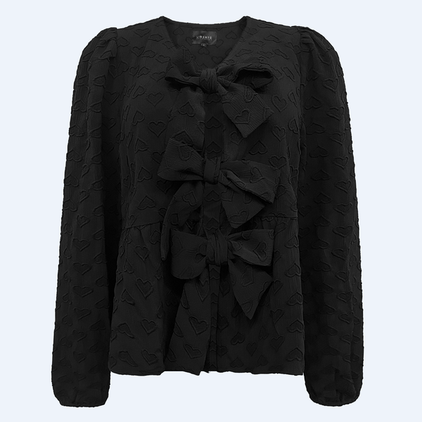 MANNI-LS-BLOUSE - BLACK HEART