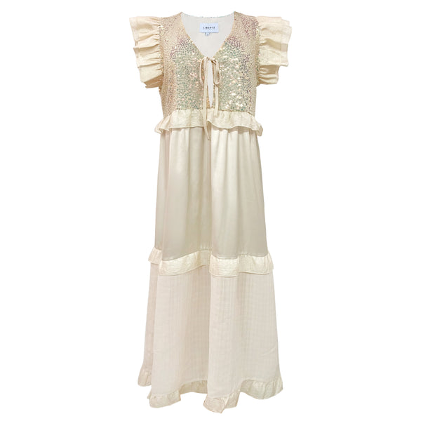 NOR-FRILL-DRESS - IVORY