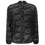 PIP LS BLOUSE - BLACK LACE