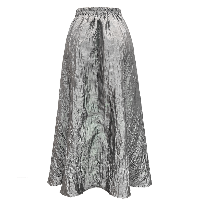 SILVIA LONG SKIRT - SILVER GREY