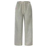 SUS-WIDE-PANTS - BLACK CREME STRIPE
