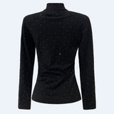 TAMMI LS BLOUSE - BLACK