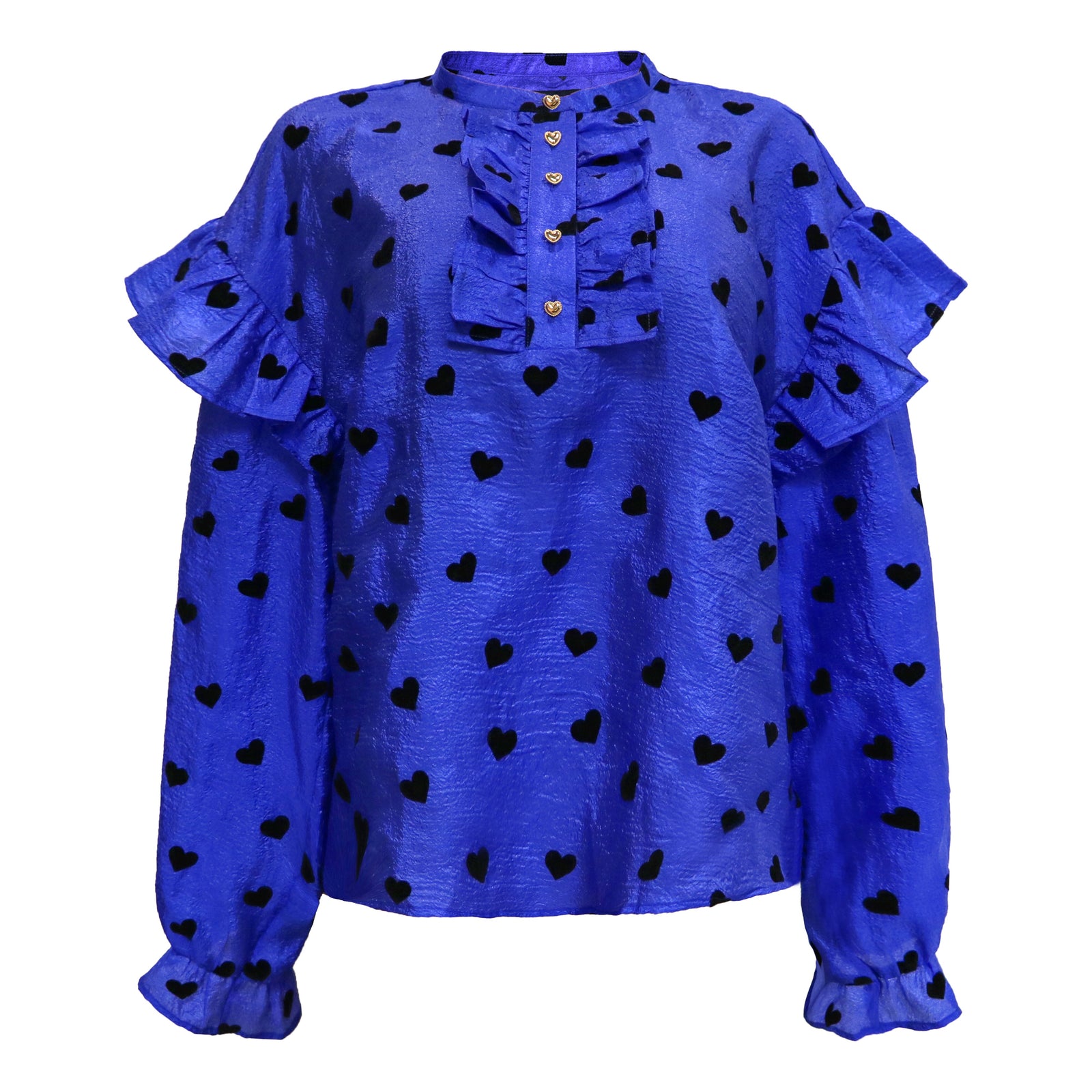 Lovely Bluse Für Mädchen Mit Herz-Detail – Aus Weicher Viskose, Langarm
