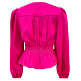 TIKI LS TWIST BLOUSE - PINK