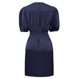 TIKI-SS-TWIST-DRESS - MIDNIGHT NAVY