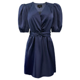 TIKI-SS-TWIST-DRESS - MIDNIGHT NAVY