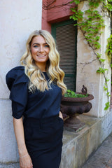 WINNIE BLOUSE - DARK NAVY