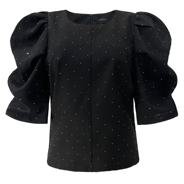 WINNIE BLOUSE - BLACK DIAMOND