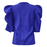 WINNIE BLOUSE - ELECTRIC BLUE