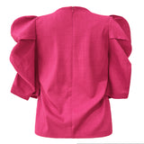 WINNIE BLOUSE - HOT PINK