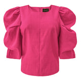 WINNIE BLOUSE - HOT PINK