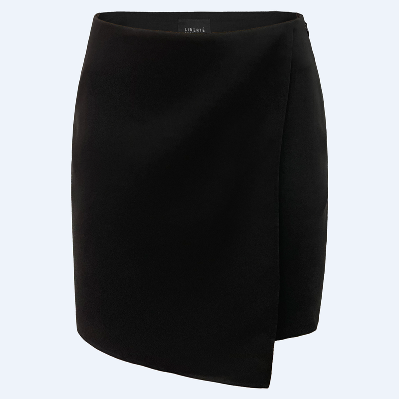 WINNIE-WRAP-MINI-SKIRT - BLACK