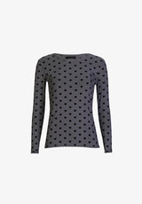 MESH LS TSHIRT, FLOCK - DARK GREY HEART