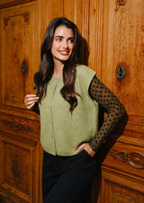 Frida Oneck Vest – Avocado