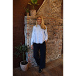 FREDE WIDE PANTS - NAVY