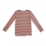 NATALIA-LS-BLOUSE-KIDS - PEACH GREY STRIPE