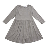 NATALIA-LS-DRESS (KIDS) - GREY MEL.