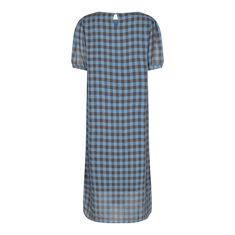 BILLA-SS-DRESS - BLUE CHECK