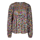 LAMILLA-BLOUSE-2 - BLACK MULTI SEQUINS 