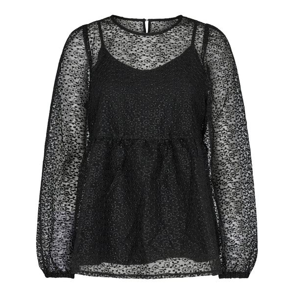 IDA-LS-BLOUSE - BLACK 