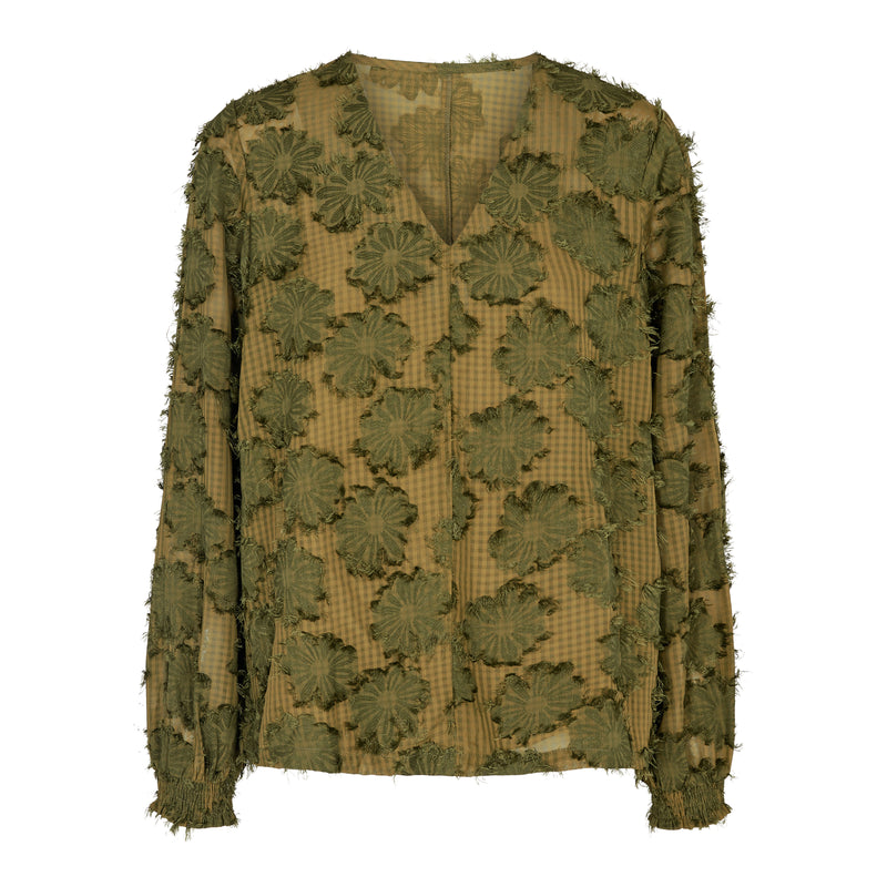 MARTINE-LS-BLOUSE - ARMY