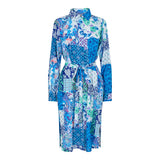 NEDA-LS-SHIRT-DRESS - BLUE PATCHWORK