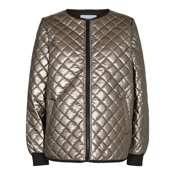 META-QUILT JACKET - DARK GRAY METALIC