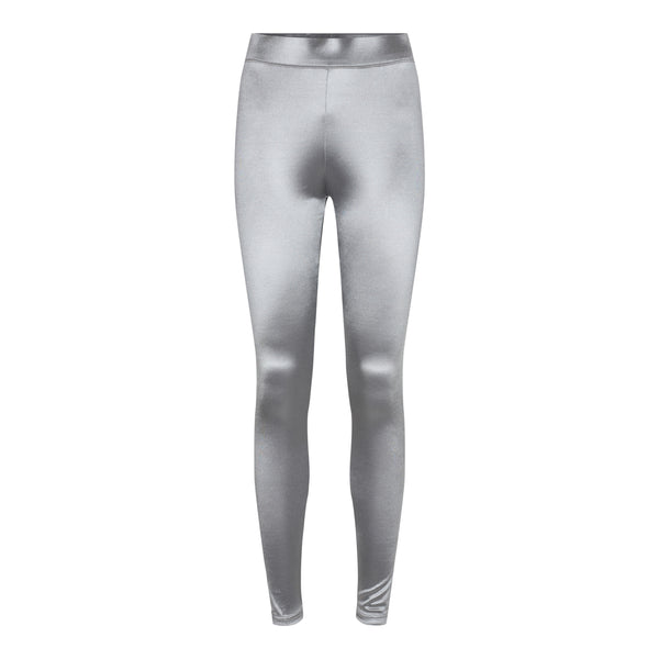 METALLIC LEGGINGS - GREY