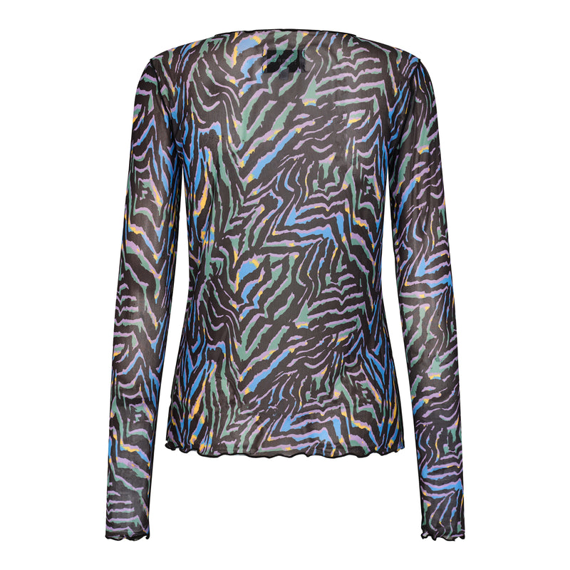 MESH TOP - COLORFUL ZEBRA