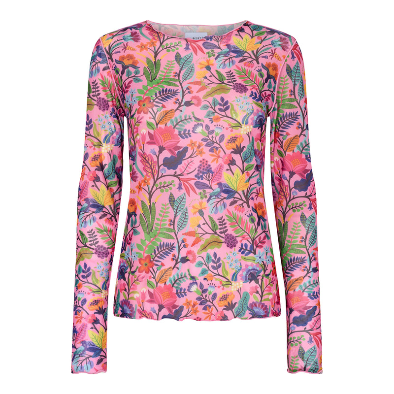 MESH TOP - COLORFUL FRONT PINK