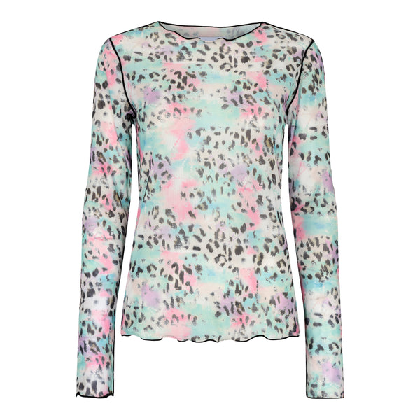 MESH-TOP - MINT PINK LEO
