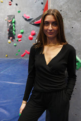 RIB-LS-WRAP-BLOUSE - BLACK