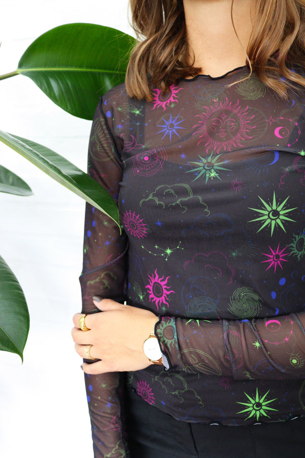 MESH-TOP - NIGHT SKY MULTICOLOR