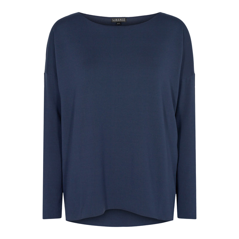 ALMA-LS-TOP (FLEECE) - NAVY