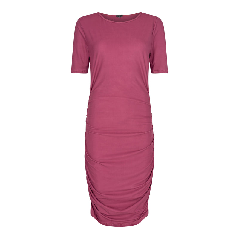 ALMA-DRESS3 - DARK RASPBERRY