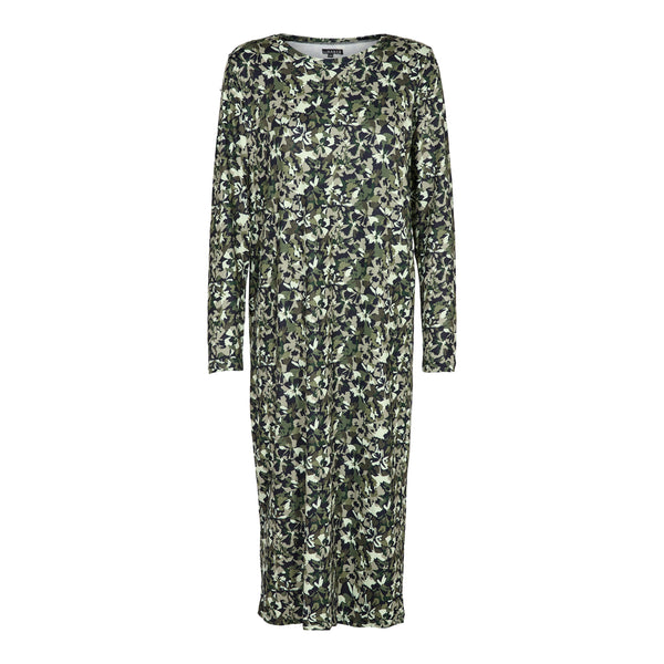 ALMA-LS-TSHIRT-DRESS - CAMO FLOWER