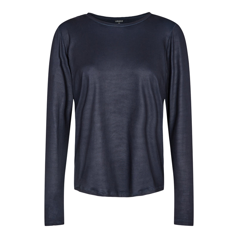 ALMA-LS-STRAIGHT-TSHIRT - DARK NAVY – Liberté Essentiel