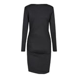 ALMA-LS-WRAP-DRESS - BLACK