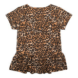 ALMA-FRILL-T-SHIRT (KIDS) - SAND BLACK LEO